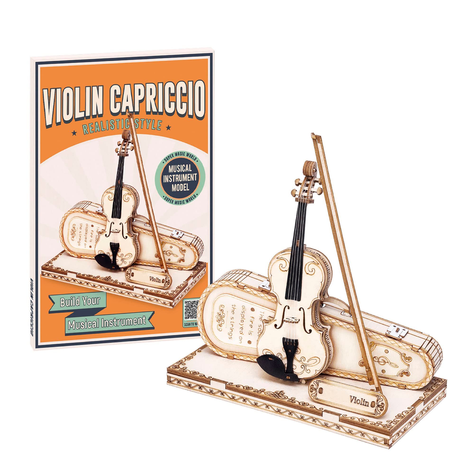  Mô Hình Gỗ 3D Lắp Ráp ROBOTIME ROKR Đàn (62 mảnh, Violin) TG604 – WP251 