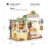  Mô Hình Gỗ 3D Lắp Ráp ROBOTIME Rolife Quán Bar Nhạc Nhẹ (149 mảnh, Light Music Bar) DG147 - WP211 