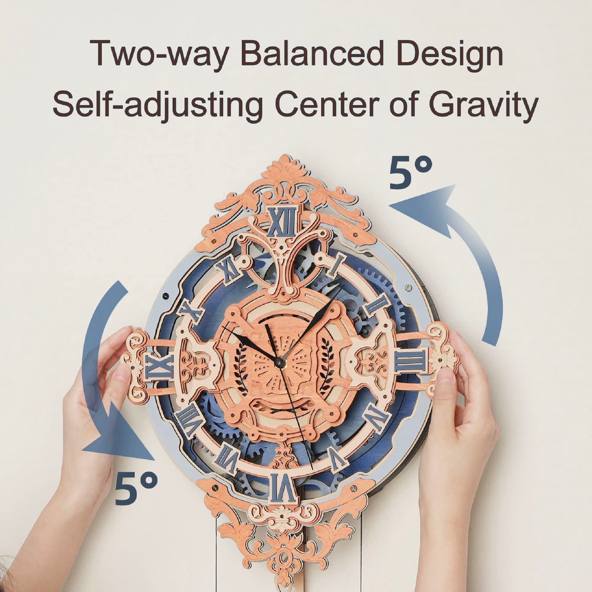  Mô Hình Gỗ 3D Lắp Ráp ROBOTIME ROKR Đồng Hồ Treo Tường Tình Yêu (231 mảnh, Romantic Note Wall Clock) LC701 – WP242 