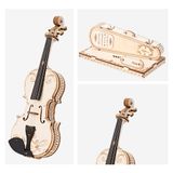  Mô Hình Gỗ 3D Lắp Ráp ROBOTIME ROKR Đàn (62 mảnh, Violin) TG604 – WP251 