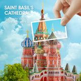  Mô Hình Giấy 3D Lắp Ráp CubicFun Nhà Thờ Chính Tòa Thánh Vasily (224 mảnh, Saint Basil's Cathedral, Đèn LED) L519h - PP076 