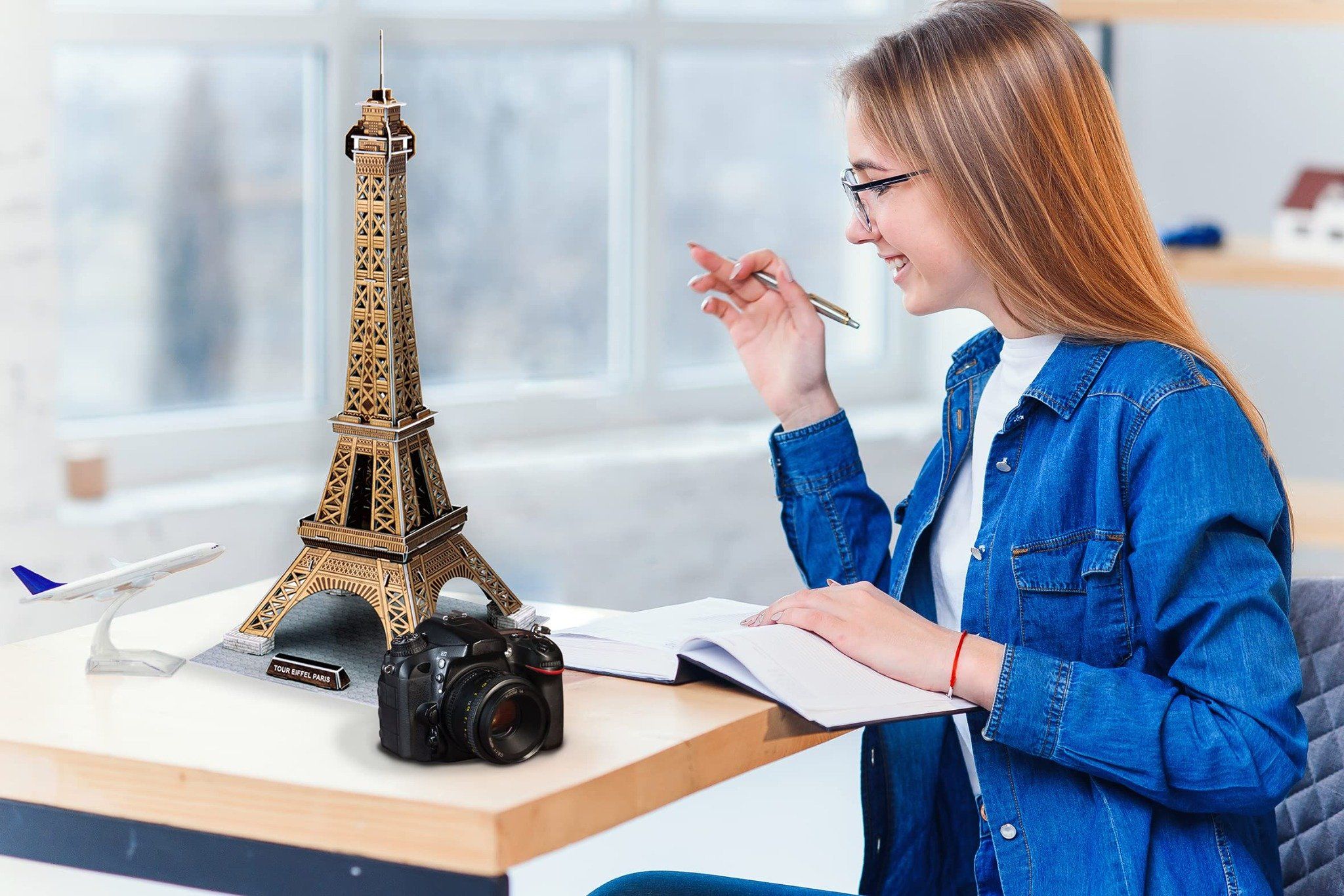  Mô Hình Giấy 3D Lắp Ráp CubicFun Tháp Eiffel Tại Pháp (39 mảnh, Paris Eiffel Tower) C044h - PP077 
