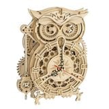 Mô Hình Gỗ 3D Lắp Ráp ROBOTIME Đồng Hồ Con Cú The (161 mảnh, Owl Clock) LK503 – WP145 