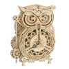 Mô Hình Gỗ 3D Lắp Ráp ROBOTIME Đồng Hồ Con Cú The (161 mảnh, Owl Clock) LK503 – WP145