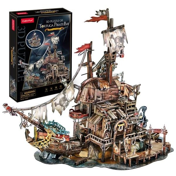  Mô Hình Giấy 3D Lắp Ráp CubicFun Tortuga Pirate Bay T4039h (218 mảnh) - PP050 