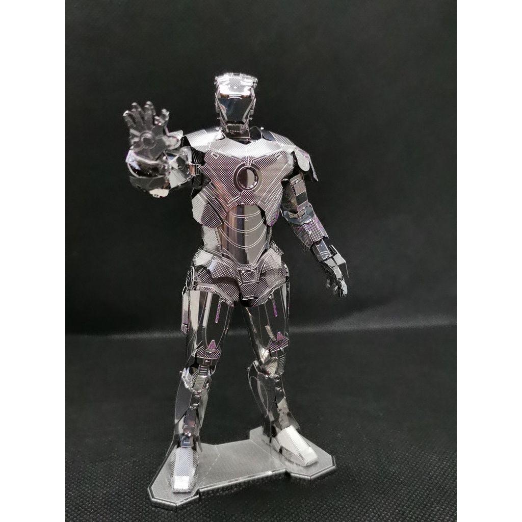  Mô Hình Kim Loại 3D Lắp Ráp Metal Mosaic Marvel Iron Man (100 mảnh, Silver Color) - MP1053 
