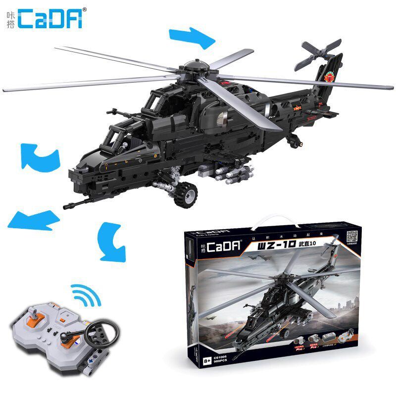  Mô Hình Nhựa 3D Lắp Ráp CaDA Trực Thăng Tấn Công Hạng Nặng WZ-10 (990 mảnh, Heavy Attack Helicopter) C61005 - LG0123 