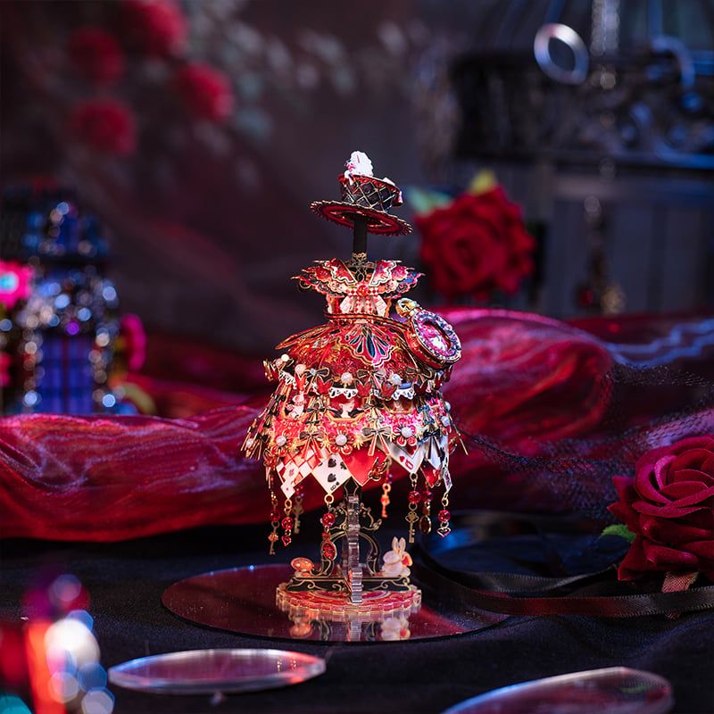  Mô Hình Kim Loại Lắp Ráp 3D MU Bộ Váy Quý Tộc Của Alice (113 mảnh, Đế Mica Đen, Alice's Dress) YM-N174-B – MP1243 