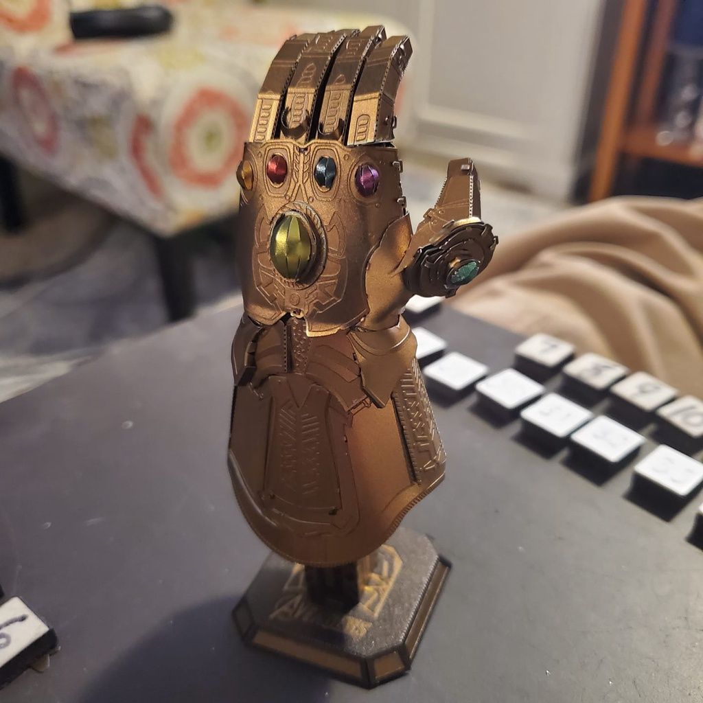  Mô Hình Kim Loại 3D Lắp Ráp Metal Head Marvel Găng Tay Vô Cực (Infinity Gauntlet) - MP1048 