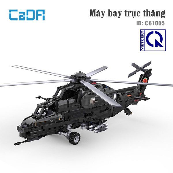  Mô Hình Nhựa 3D Lắp Ráp CaDA Trực Thăng Tấn Công Hạng Nặng WZ-10 (990 mảnh, Heavy Attack Helicopter) C61005 - LG0123 