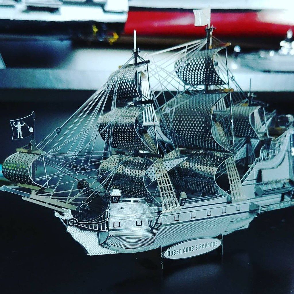  Mô Hình Kim Loại Lắp Ráp 3D Metal Mosaic The Queen Anne's Revenge (63 mảnh) – MP712 