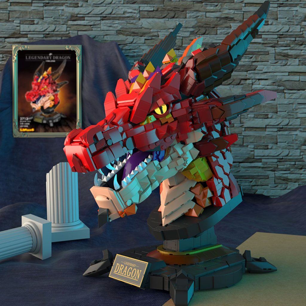  Mô Hình Nhựa 3D Lắp Ráp OEM Rồng huyền thoại (2713 mảnh, Legendary Dragon) LN1008 - LG0151 