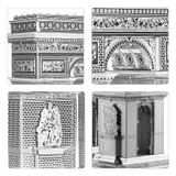  Mô Hình Kim Loại Lắp Ráp 3D Piececool Khải Hoàn Môn (41 mảnh, Arc De Triomphe) HP008-S – MP373 