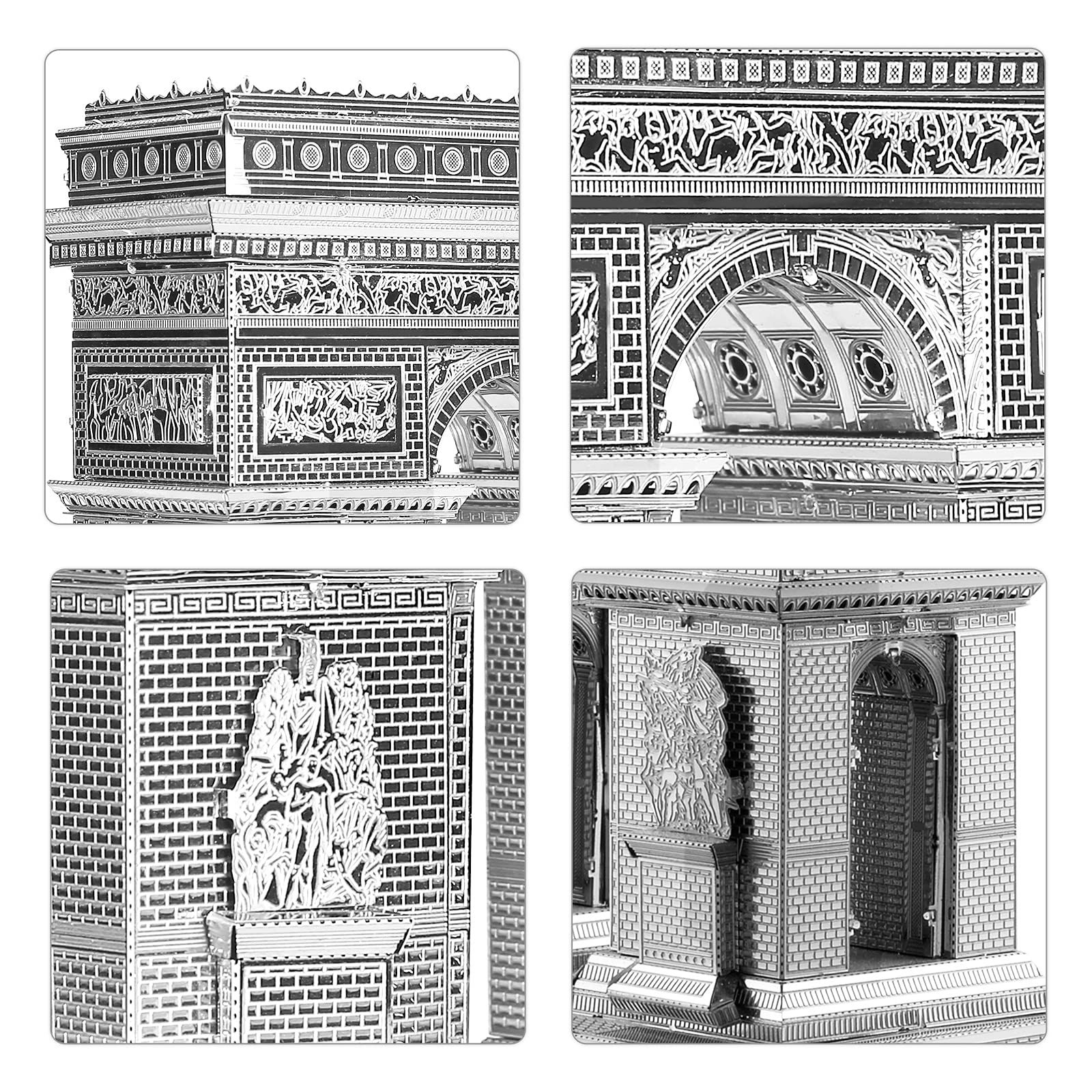  Mô Hình Kim Loại Lắp Ráp 3D Piececool Khải Hoàn Môn (41 mảnh, Arc De Triomphe) HP008-S – MP373 