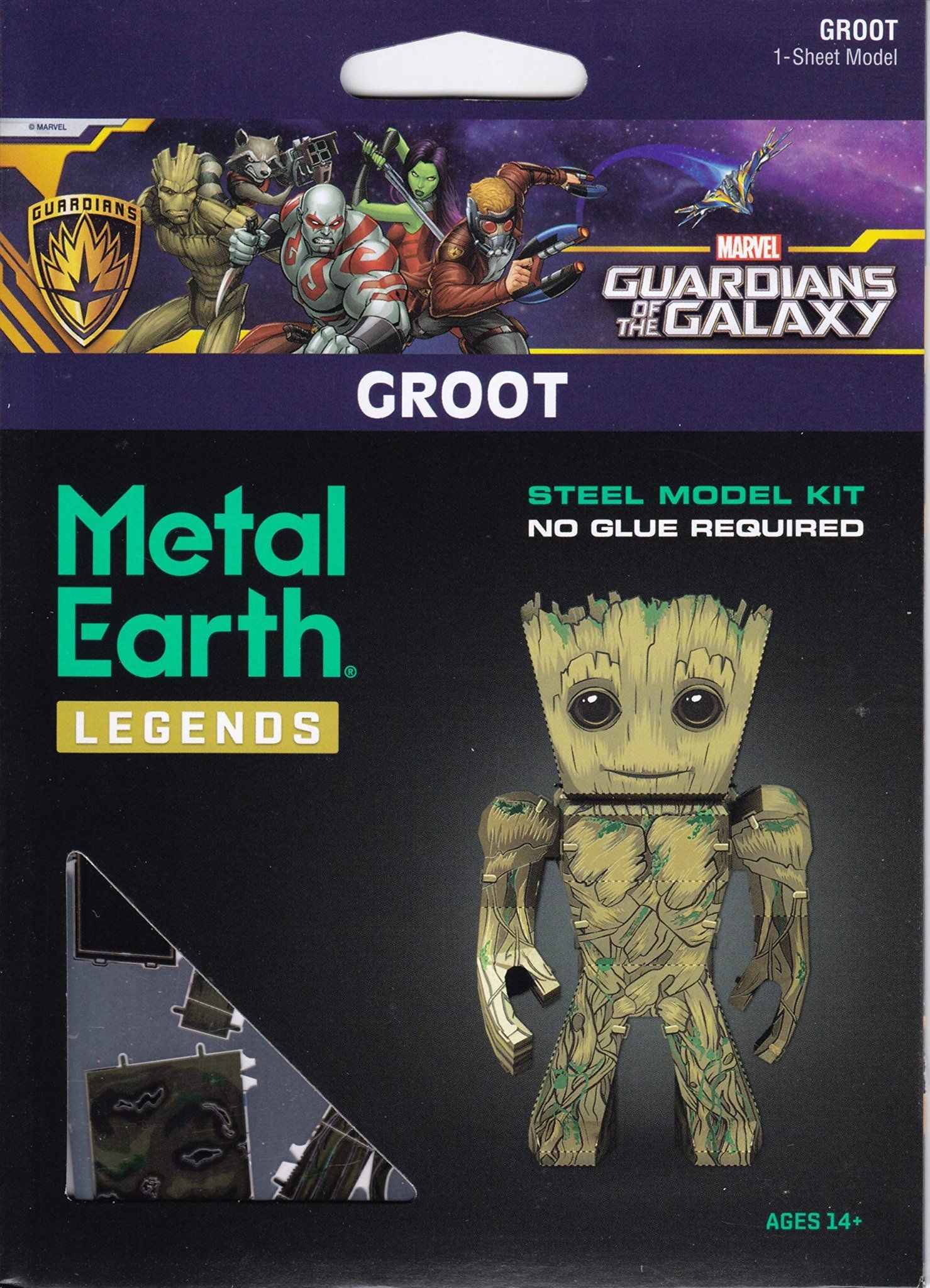  Mô Hình Kim Loại Lắp Ráp 3D Metal Earth GROOT (35 mảnh, CHIBI) – MP572 