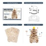  Mô Hình Gỗ 3D Lắp Ráp ROBOTIME ROKR Hành Tinh Hệ Mặt Trời (316 mảnh, Mechanical Orrery) ST001 – WP241 