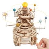  Mô Hình Gỗ 3D Lắp Ráp ROBOTIME ROKR Hành Tinh Hệ Mặt Trời (316 mảnh, Mechanical Orrery) ST001 – WP241 