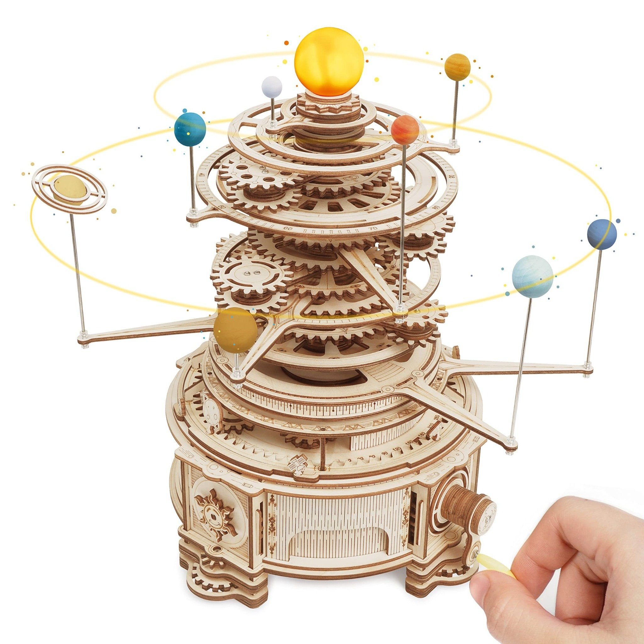  Mô Hình Gỗ 3D Lắp Ráp ROBOTIME ROKR Hành Tinh Hệ Mặt Trời (316 mảnh, Mechanical Orrery) ST001 – WP241 