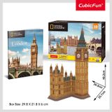 Mô Hình Giấy 3D Lắp Ráp CubicFun Tháp Đồng Hồ Big Ben (117 mảnh, National Geographic Big Ben Tower) DS0992h - PP064 