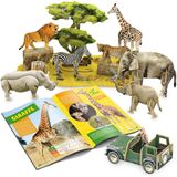  Mô Hình Giấy 3D Lắp Ráp CubicFun Động Vật Hoang Dã Châu Phi (69 mảnh, National Geographic African Wildlife) DS0972h - PP052 