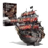  Mô Hình Kim Loại 3D Lắp Ráp Piececool The Queen Anne's Revenge (439 mảnh, màu đỏ) HP362-KR - MP1233 