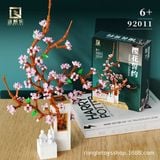  Mô Hình Nhựa 3D Lắp Ráp QiZhiLe Cây Hoa Đào (600 mảnh, Peach Blossom Tree)  92011 – LG0099 