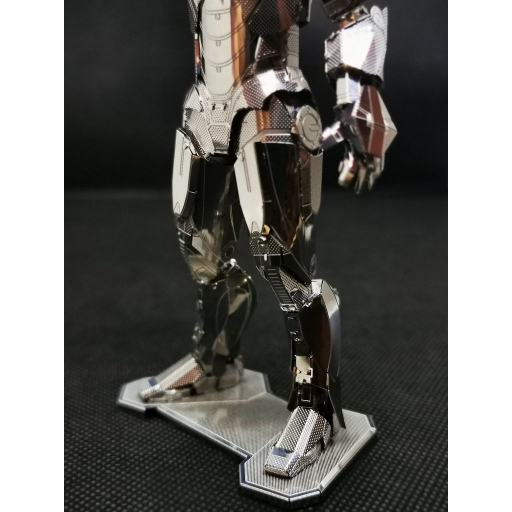  Mô Hình Kim Loại 3D Lắp Ráp Metal Mosaic Marvel Iron Man (100 mảnh, Silver Color) - MP1053 