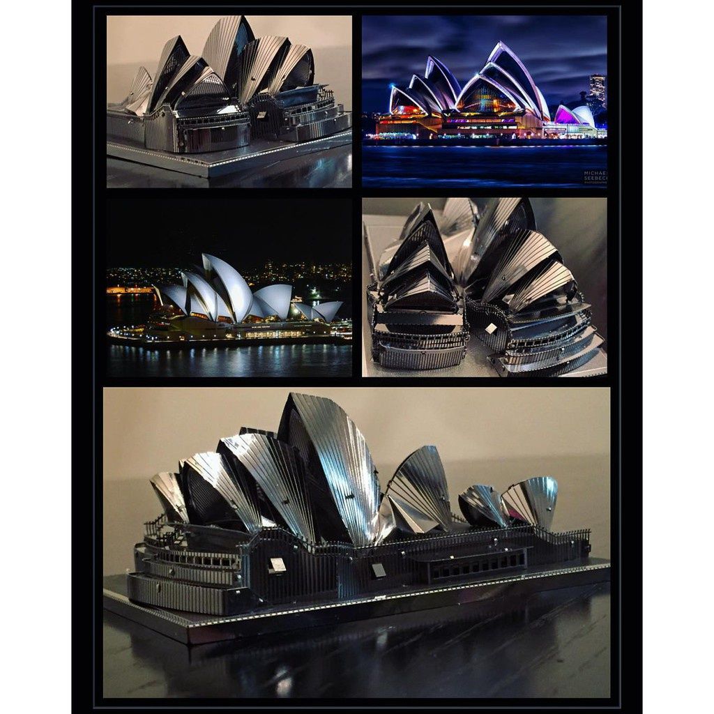  Mô Hình Kim Loại Lắp Ráp 3D Metal Mosaic Nhà Hát Con Sò Sydney Opera House – MP840 