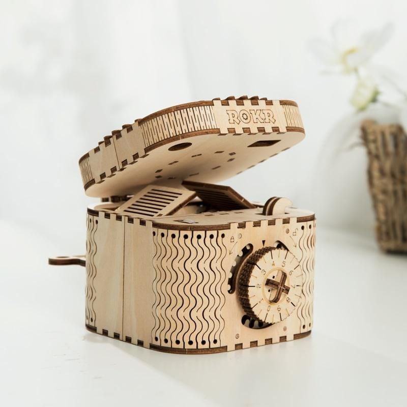  Mô Hình Gỗ 3D Lắp Ráp ROBOTIME Hộp Kho Báu (123 mảnh, Treasure Box) LK502 – WP003 