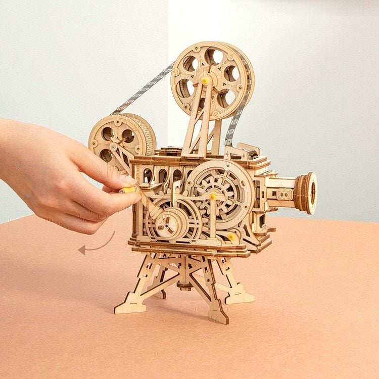 Mô Hình Gỗ 3D Lắp Ráp ROBOTIME Máy Chiếu Phim (183 mảnh, Vitascope) LK601 – WP004 