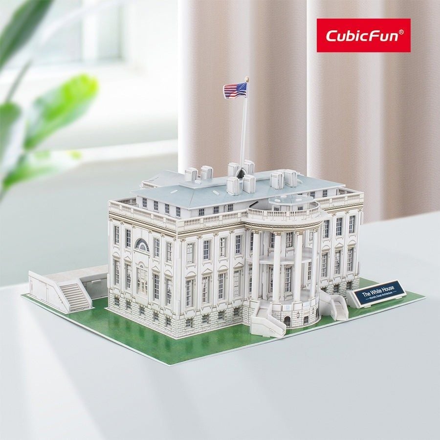  Mô Hình Giấy 3D Lắp Ráp CubicFun Nhà Trắng (64 mảnh, The White House) C060h - PP078 