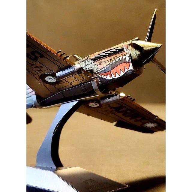 Mô Hình Kim Loại 3D Lắp Ráp Metal Head Máy Bay Tiêm Kích (43 mảnh, P-40 Warhawk) – MP1058 