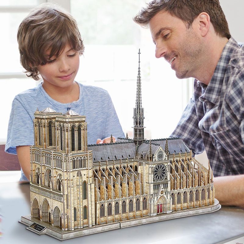  Mô Hình Giấy 3D Lắp Ráp CubicFun Nhà Thờ Đức Bà Paris (293 mảnh, Notre Dame de Paris) MC260h - PP033 