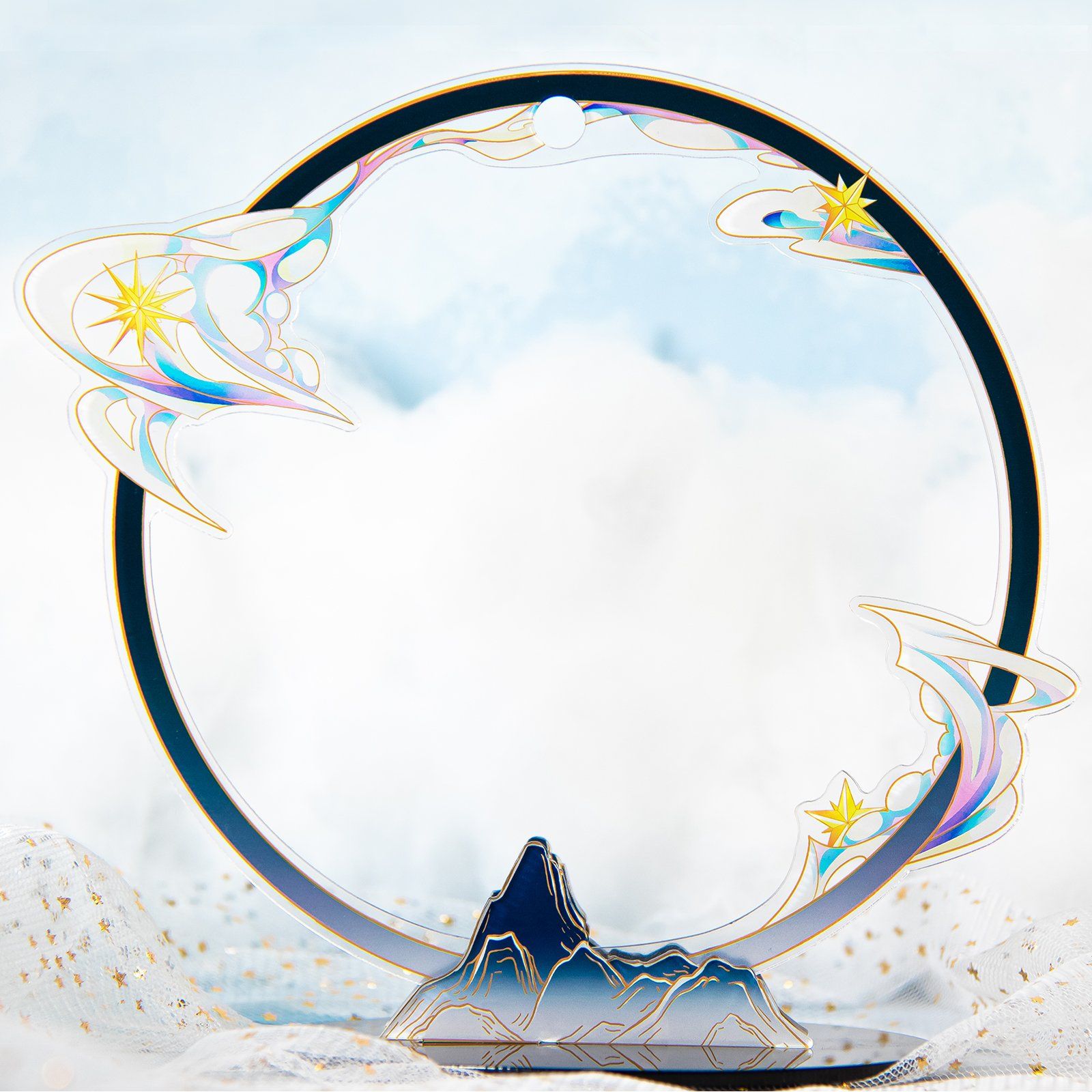  Mô Hình Kim Loại 3D Lắp Ráp MU Ngự Phong Linh Tình Ái Hòa Bình (83 mảnh, Windchime Peace and Love) YM-N141-B – MP1292 