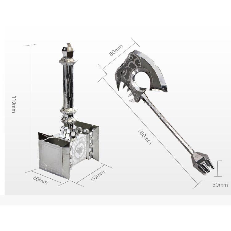  Mô Hình Kim Loại Lắp Ráp 3D MU Warcraft Doom Abyss (35 mảnh) YM-N017AB – MP478 