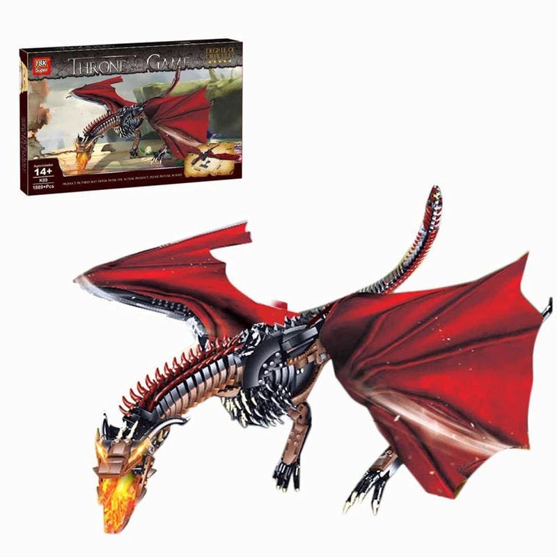  Mô Hình Nhựa 3D Lắp Ráp 18K Super Game of Thrones Con Rồng Lửa Drogon 9901 (1889 mảnh) - LG0058 