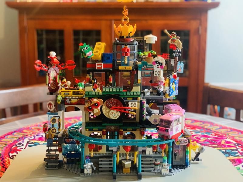  Mô Hình Nhựa 3D Lắp Ráp OEM Monkie Kid Phố Lồng Đèn (2187 mảnh, Lego 80066 The City of Lanterns) 86999 - LG0144 