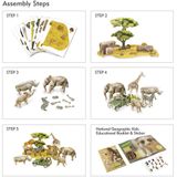  Mô Hình Giấy 3D Lắp Ráp CubicFun Động Vật Hoang Dã Châu Phi DS0972h (69 mảnh, National Geographic African Wildlife) - PP052 