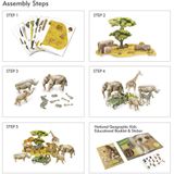  Mô Hình Giấy 3D Lắp Ráp CubicFun Động Vật Hoang Dã Châu Phi (69 mảnh, National Geographic African Wildlife) DS0972h - PP052 