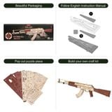  Mô Hình Gỗ 3D Lắp Ráp ROBOTIME ROKR Súng Trường (315 mảnh, AK-47) LQ901 – WP259 