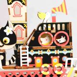  Mô Hình Gỗ 3D Lắp Ráp ROBOTIME Hộp Nhạc Chú Mèo Câu Cá (96 mảnh, Fishing Kitty Music Box) AMD42 – WP009 