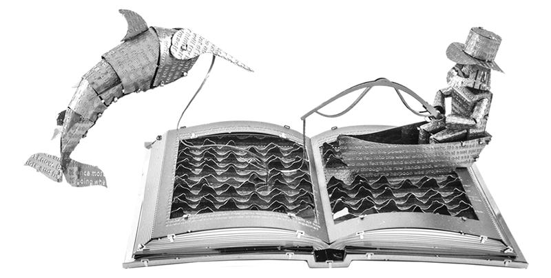  Mô Hình Kim Loại Lắp Ráp 3D Metal Head Quyển Sách Ông Già Và Biển Cả The Old Man and The Sea (50 mảnh) – MP952 