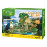  Mô Hình Giấy 3D Lắp Ráp CubicFun Khu Rừng Mưa Nhiệt Đới Amazon DS0979h (43 mảnh, National Geographic Amazon Rain Forest) - PP054 