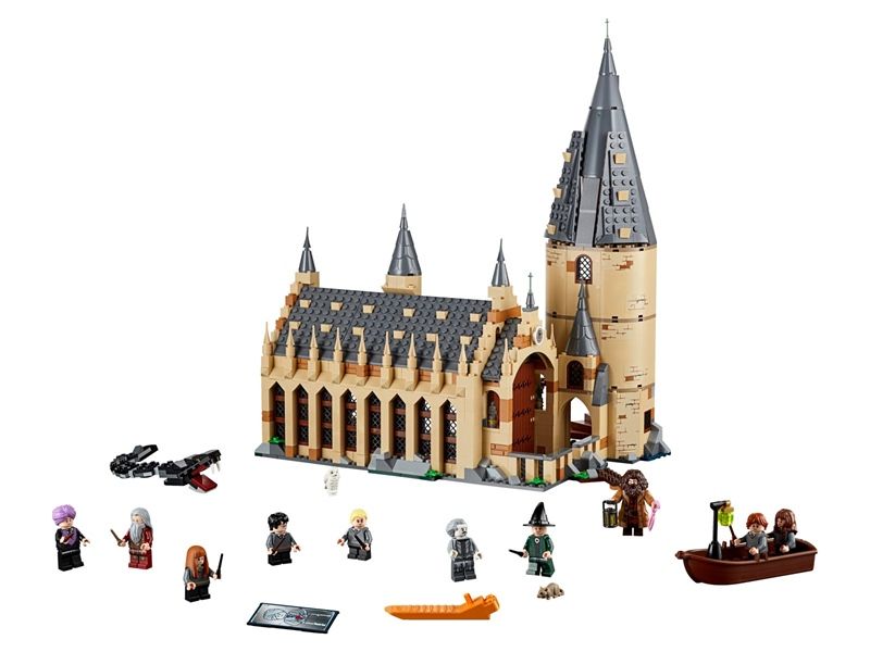  Mô Hình Nhựa 3D Lắp Ráp OEM Harry Potter Đại Sảnh Trường Hogwarts (931 mảnh, Lego 75954 Hogwarts Great Hall) S7307 - LG0147 
