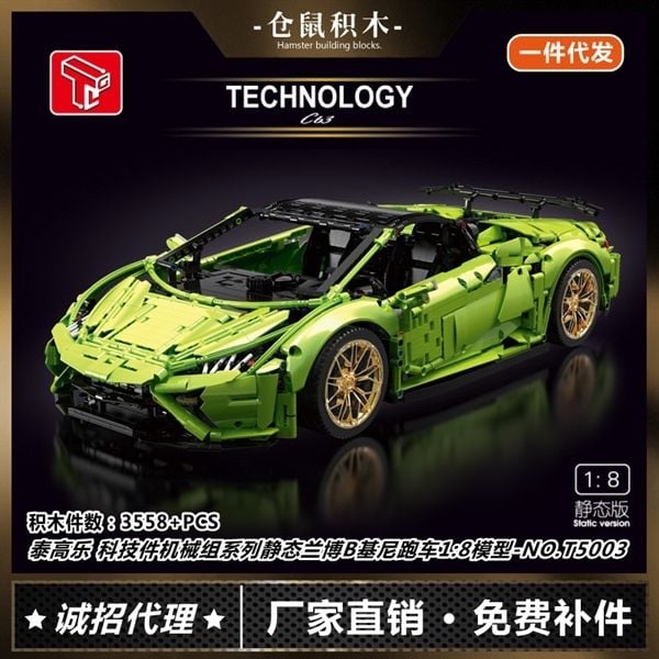  Mô Hình Nhựa 3D Lắp Ráp TGL Siêu Xe Đua Lamborghini Huracan Evo Spyder T5003 (3558 mảnh) 1:8 – LG0037 