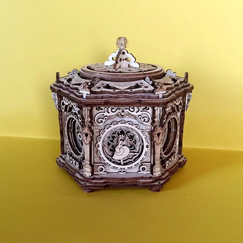 Mô Hình Gỗ 3D Lắp Ráp ROBOTIME ROKR Hộp Nhạc Khu Vườn Bí Mật (315 mảnh, Secret Garden) AMK52 – WP217 