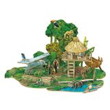  Mô Hình Giấy 3D Lắp Ráp CubicFun Khu Rừng Mưa Nhiệt Đới Amazon DS0979h (43 mảnh, National Geographic Amazon Rain Forest) - PP054 