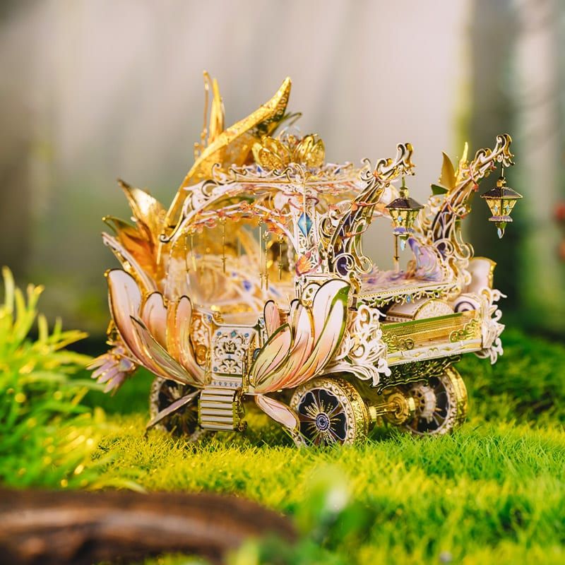  Mô Hình Kim Loại 3D Lắp Ráp MU Xe Ngựa Hoàng Gia Của Tộc Tiên (184 mảnh, Elf's Carriage) YM-N121-C - MP1031 