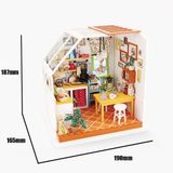  Mô Hình Gỗ 3D Lắp Ráp ROBOTIME DIY Dollhouse Nhà Tí Hon (300 mảnh, Jason's Kitchen) DG105 - WP150 