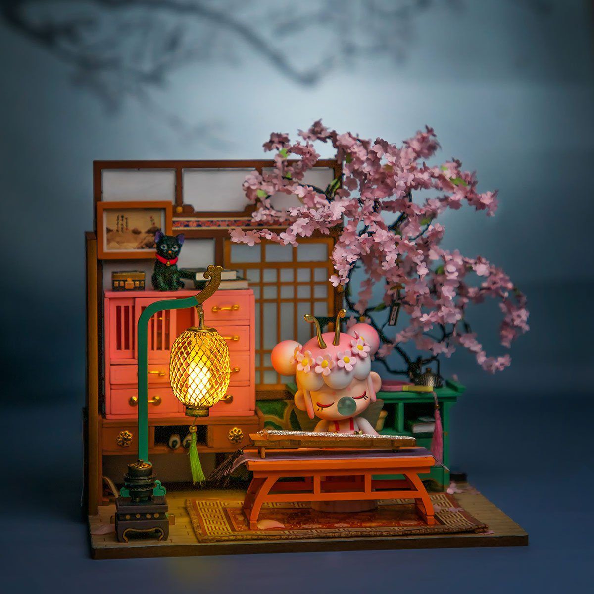  Mô Hình Gỗ 3D Lắp Ráp ROBOTIME Rolife Nhà Tí Hon (130 mảnh, Nancy's Sakura Pavilion) SN999 - WP233 